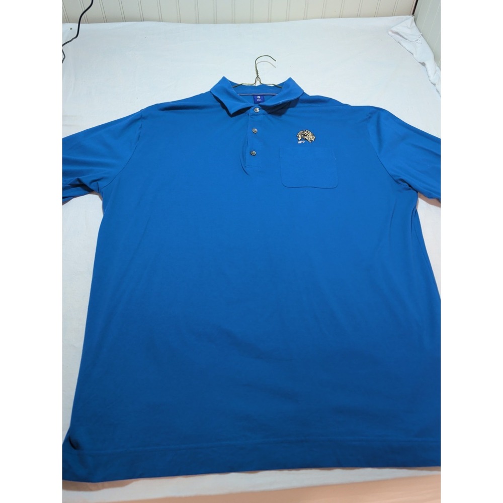 FootJoy 1857 Men's XL Golf Polo Blue Connoquenessing Country Club Logo